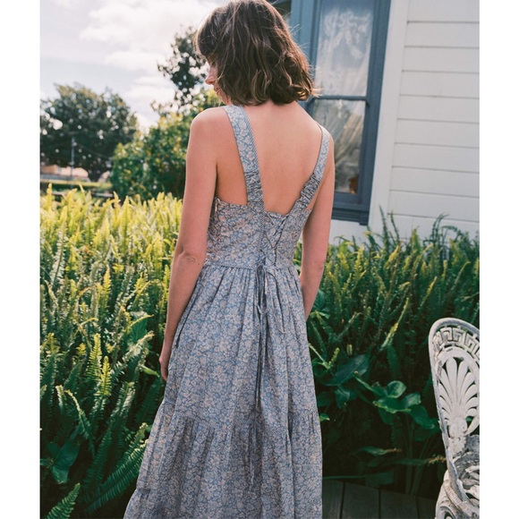 Christy Dawn The Adele Dress Daisy Blue - Picture 3 of 9